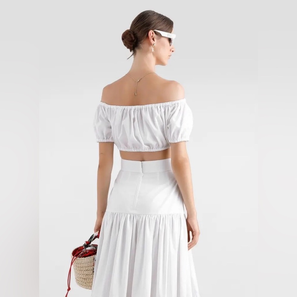 DOLCE & GABBANA 
Ruched Crop Top - Picture 3 of 7